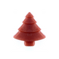 Red, pine tree shaped, Diphy Wellness Christmas spice soap bar. 