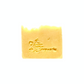 Lemongrass, yellow bar soap with Georgian Bay Soapworks imprinted on the front..